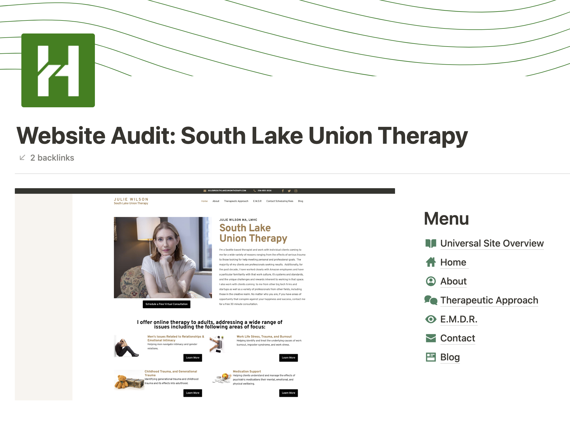 South Lake Union Therapy (Julie Wilson) image